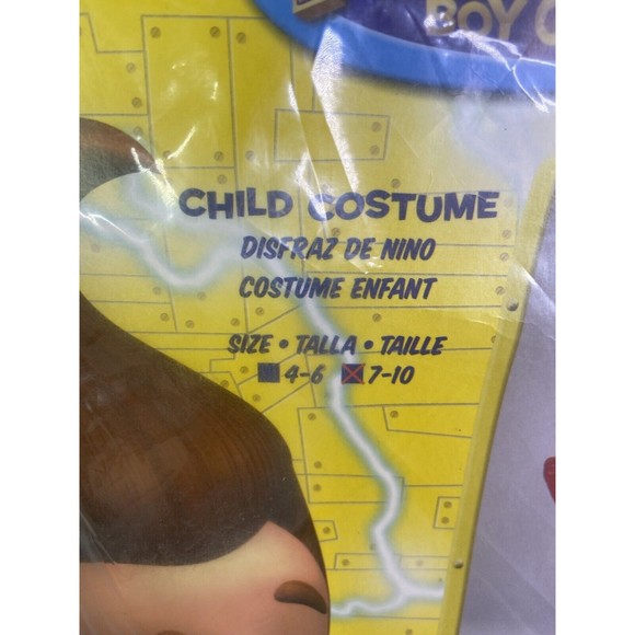 Nickelodeon JIMMY NEUTRON Lab Coat Child Halloween Costume Cosplay Red Size 7-10 - Picture 4 of 12